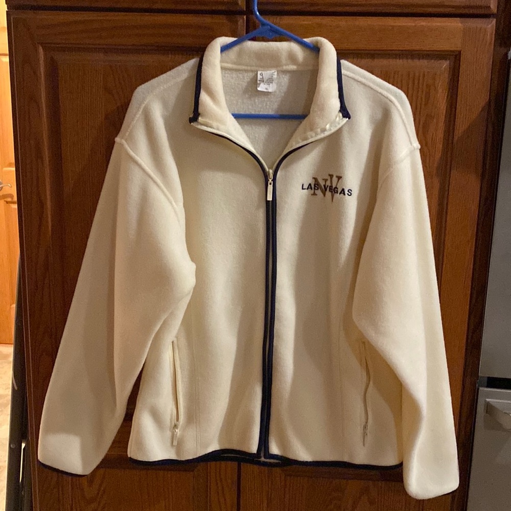 Snazzy polyester/fleece jacket embroidered with Las Vegas NV.